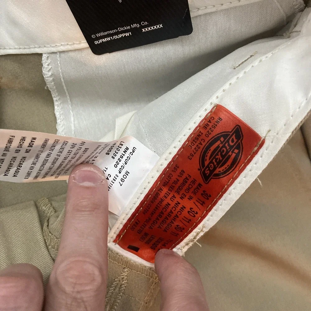 Dickies Mens Shorts 30 Beige LR303DS Workwear Utility Khaki 11 Inseam